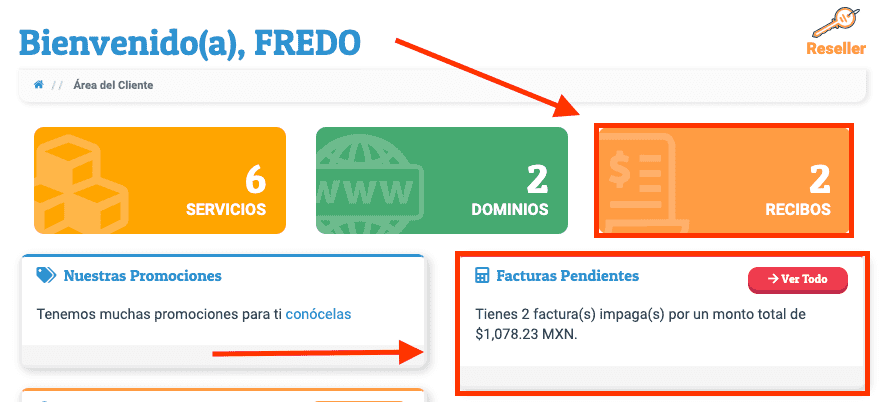 Pago pendiente